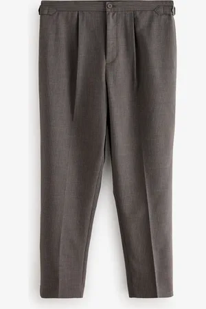 Next Stripe Wool Blend Side Adjuster Trousers34W x 33L (UK 34 L)