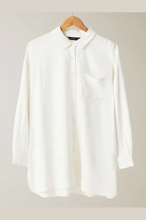 Evans Linen Rich White Shirt