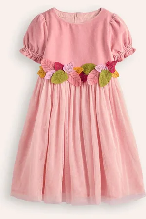 Boden 100% Bomuld Ottilie Velvet Tulle Kjole9298cm