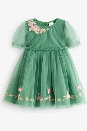 Next Broderet Mesh Party Kjole (3mdr.-10år)4 - 5 år (104 - 110cm)