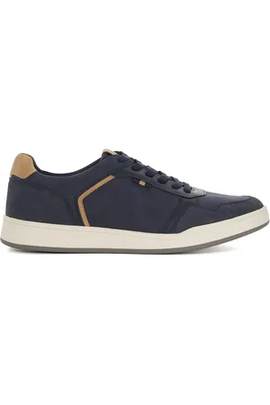 Dune Tinted Mixed Material Lace Up Trainers