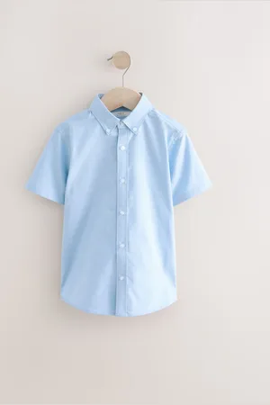 Next Kortærmet Cotton Rich Oxford skjorte (3-16år)16 år (176cm)