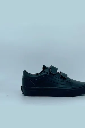 Vans Kids Old Skool Hook and Loop Classic Tumble Trainers