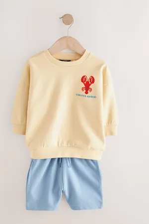 Next 100% Cotton Crew Sweatshirt & Shorts Set (3mths-7yrs)104110cm
