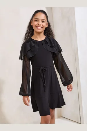 Lipsy London Layered Flutter Langærmet Kjole (5-16år)116122cm