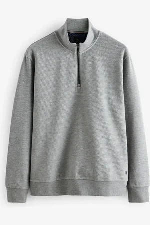 Next Quarter Zip Textured Funnel SweatshirtXL
