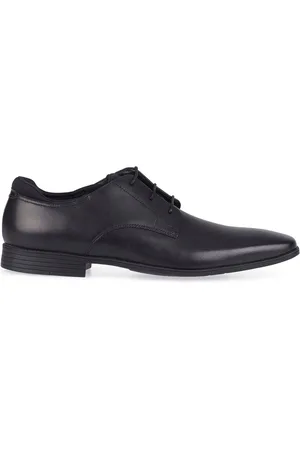 Start Rite Start-Rite Black Leather Academy Smart School Shoes6.5