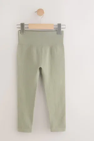 Next Seamless Ribbed Høj talje Leggings (3-16år)146152cm