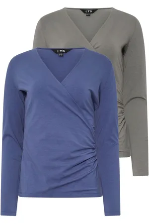 Long Tall Sally Long Sleeve Wrap Top 2 Pack46høj