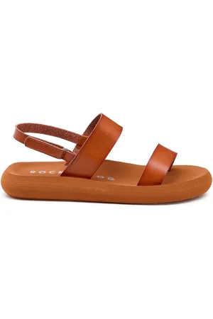 Rocket Dog Sunshine Unlined Burnished PU Brown Sandalseu38