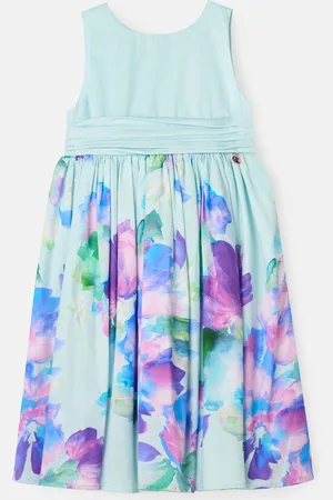 Angel & Rocket Elisa Mint Print Border Bow Back Dress11 år (146cm)