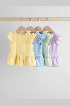 Next 4-pak Kortærmet Baby Ribbed Top12 - 18 måneder (80 - 86cm)