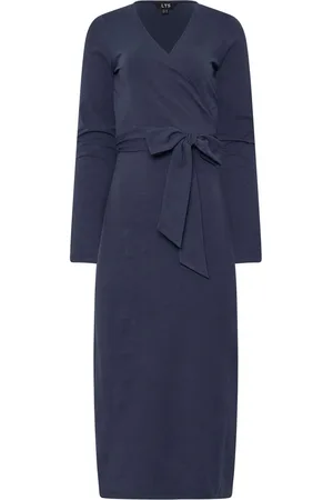 Long Tall Sally Wrap Midi Kjole42 Høj