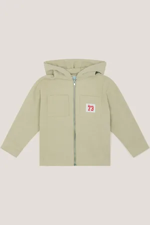 Monsoon Hooded Twill Zip-Up 100% Cotton Jacket110116cm