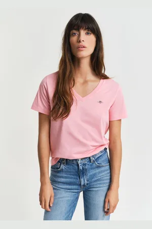 GANT Regular-Fit Shield Short Sleeve V-Neck T-Shirtlarge