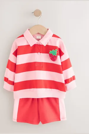 Next 100% Cotton Rugby Top & Shorts Set (3mths-7yrs)6874cm