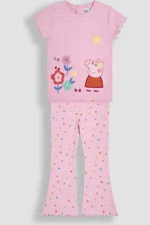 JoJo Maman Bébé 2-Piece Peppa Pig T- Shirt & Flared Leggings Set116122cm