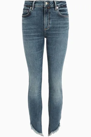 AllSaints Allsaints Dax asymmetrisk hem-jeansMiddel