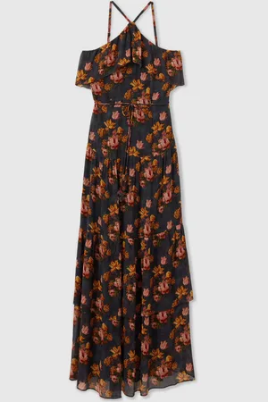 Paige Silk Georgette Blomster Tryk Maxikjole34