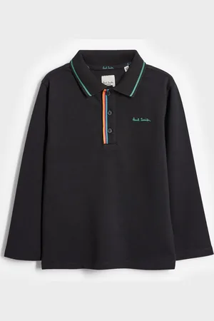 Paul Smith Boys Long Sleeve Signature 100% Cotton Polo Shirt8 - 9 år (128 - 134cm)
