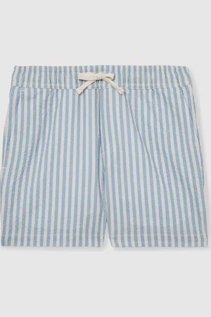 Reiss Bay Seersucker Striped Swim Shorts110116cm