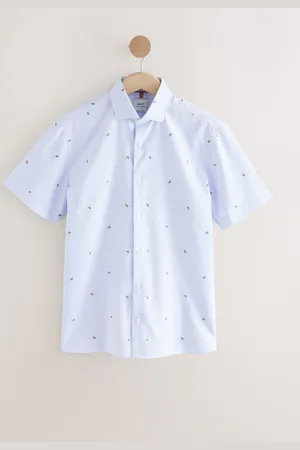 Next Conversational Fruit Print Stripe Easy Iron Oxford ShirtX-Small