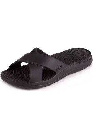 Totes Ladies Bounce Cross Slider Sandals