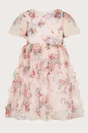 Monsoon Roma Floral Print Ruffle Dress9 år (134cm)