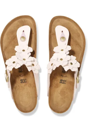 Birkenstock Gizeh Flowers Smooth Leather Sandalseu375