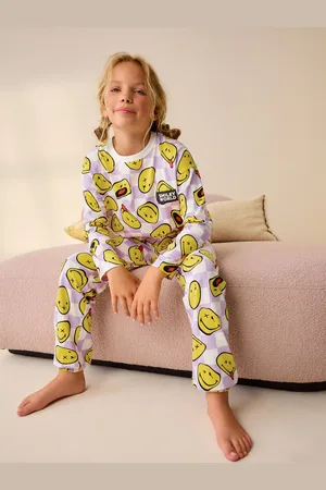 Next License Smiley Jogger 100% Cotton Pyjamas (3-16yrs)7 år (122cm)