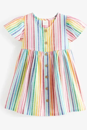 Next Button Up 100% Cotton Summer Kjole (3mdr.-10år)116122cm