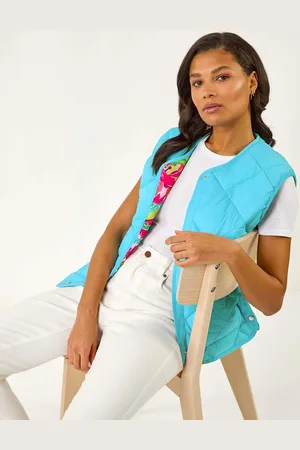 Roman Quilted Funnel Neck Lined Gilet40