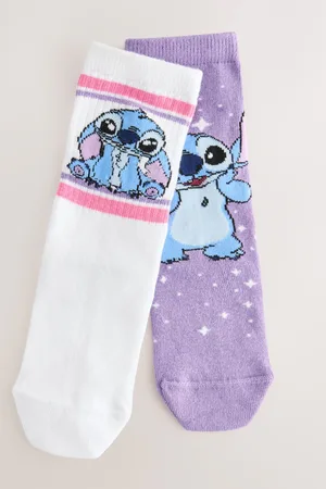 Next Cotton Rich Lilo and Stich Ankel Sokker 2 Pack9-12 Jnr.
