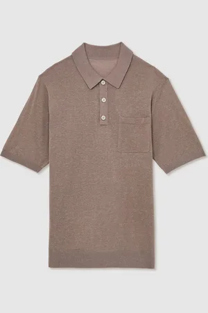Reiss Nelson Patch Pocket Knit Polo-skjorterSmall