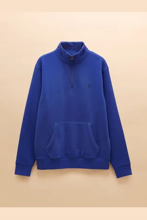 Joules Jenkins Sweatshirtmed kvart lynlås i børstet bomuldlarge
