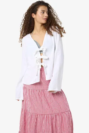 Noisy May Tie Neck BlouseM 10