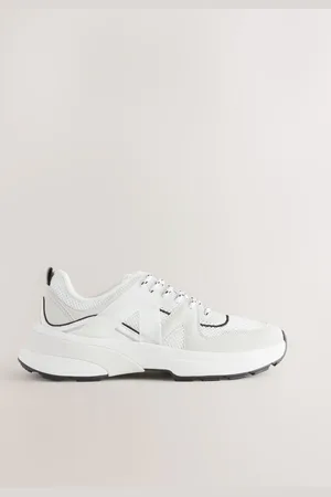 Next Forever Comfort Chunky Sole Mesh Detail Lace-Up Trainerseu40