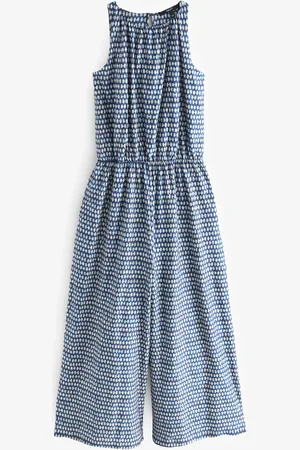 Next Sleeveless Wide Leg 100% Cotton Jumpsuit38lille