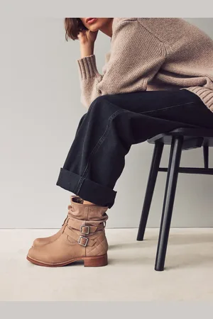 Next Forever Comfort Slouch ankelstøvler i læder