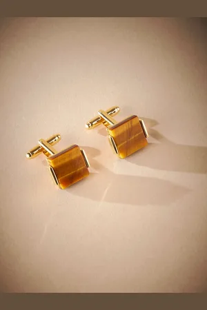 Next Signature Tigers Eye Cufflinksonesize