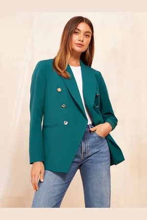 Friends Like These Military Gold Button Tailored Fitted Blazer50
