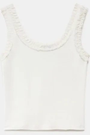 mint&berry Ruffle Trim Vest Topsmall