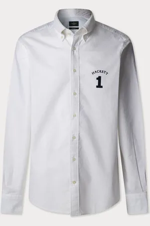 Hackett Heritage Oxford Skjorter Med Applikationsnummer LogoSmall