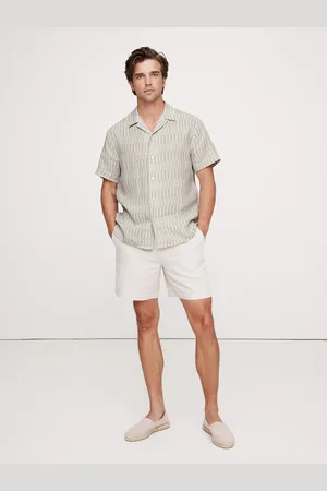 Banana Republic Standard Fit Linen Resort Shirtlarge