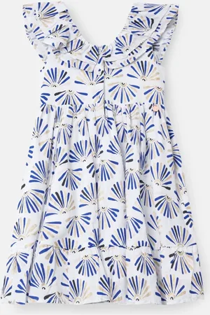 Angel & Rocket Lina Frill Neck Print 100% Cotton Dress12 år (152cm)