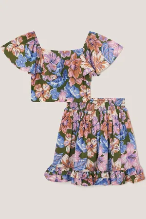 Monsoon Floral Top and Skirt Set11 - 12 år (146 - 152cm)