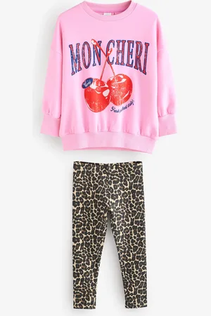 Next Cherrry Sweatshirt and Animal Legging Set (3-16yrs)15 år (170cm)