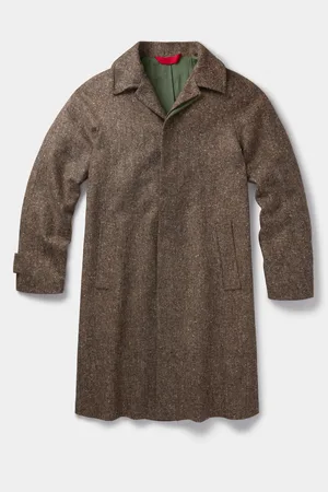Aubin Glenties Wool Brown Overcoatxlarge