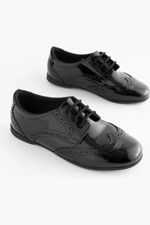 Next Læder Brogue skolesko med snøre