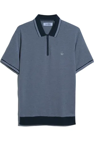 Original Penguin Jacquard 1/4 Zip Tipped 100% Bomuld Polo-skjorterMiddel